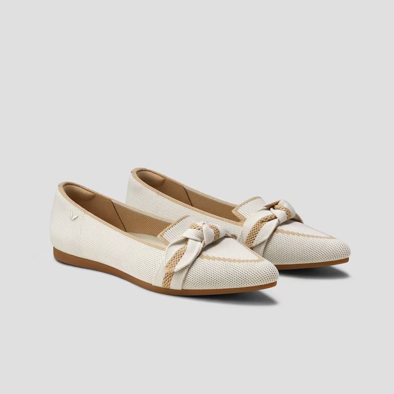 Pointed-Toe Bow Loafers (Michelle 2.0) | VIVAIA