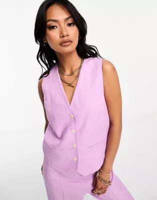 Mango fitted vest in light pink - part of a set | ASOS (Global)