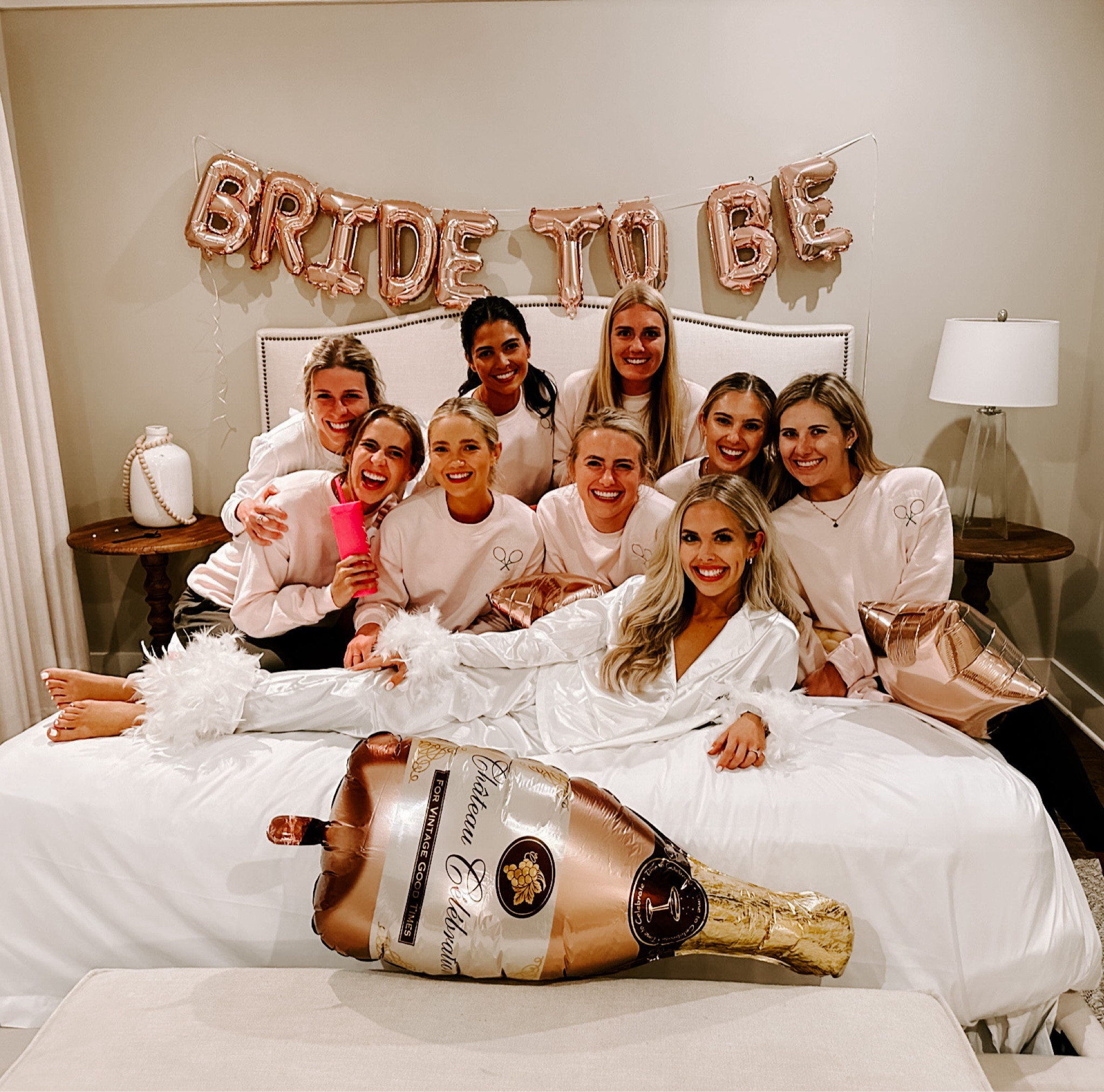 Bridal PJs! Sweatshirts are from Lonestarstitches.com 🩷

#LTKStyleTip #LTKWedding #LTKFindsUnder50