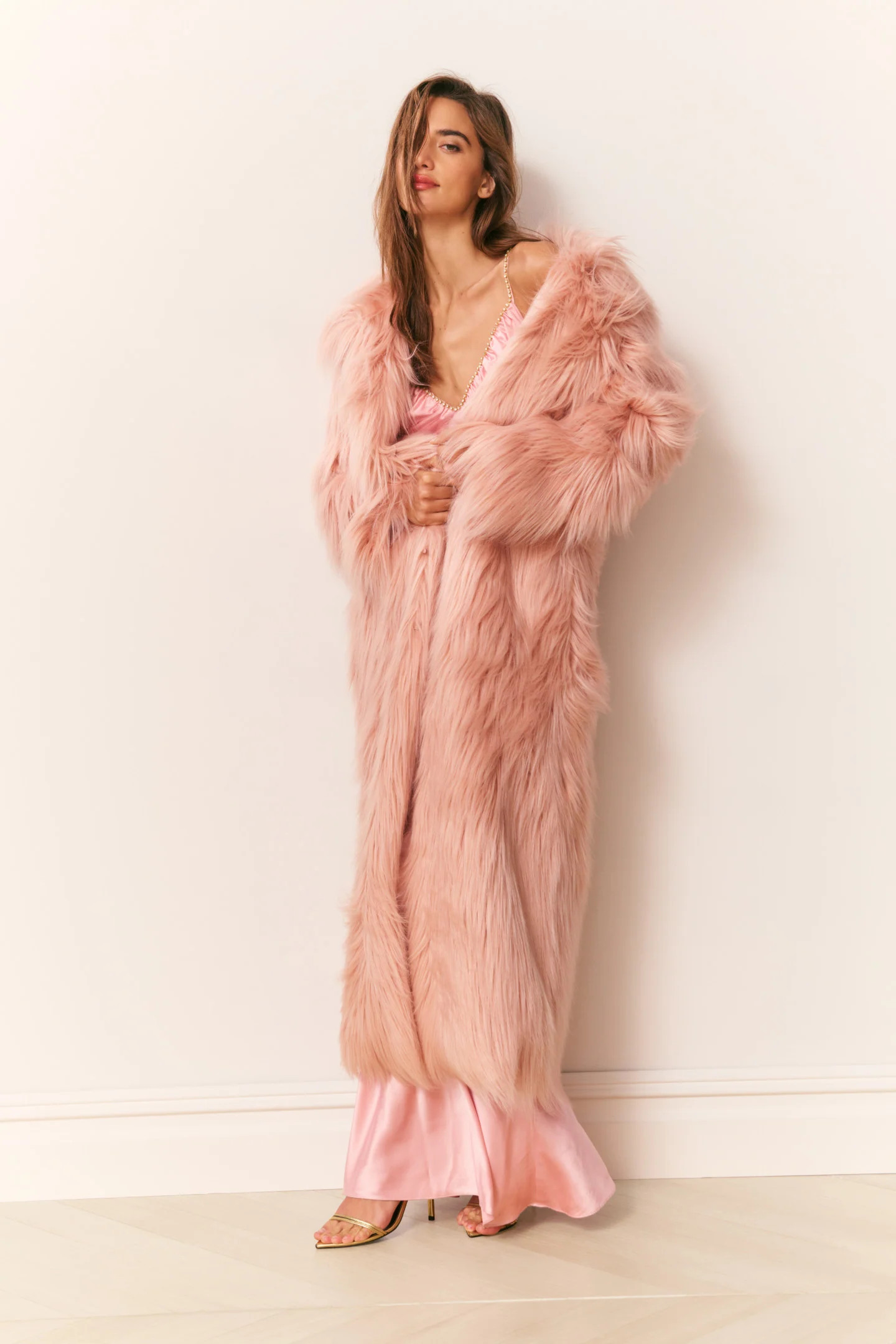 Valia Long Faux Fur Coat | LoveShackFancy