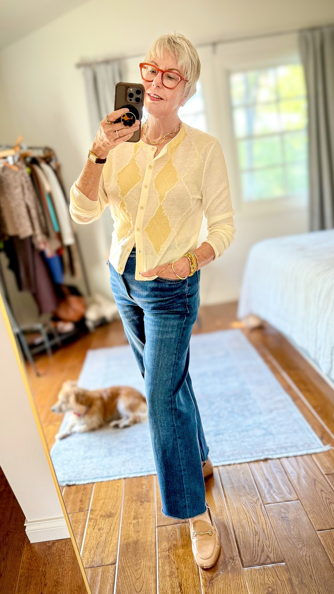 A fresh take on heritage prints ✨ This argyle cardigan brings a modern twist to a timeless pattern, keeping things classic yet current. Paired with easy denim and loafers, it’s the perfect balance of polished and relaxed—an everyday look that proves chic doesn’t have to be complicated. Sometimes, it’s all about reimagining the classics for today. 🍂💛 
This argyle cardigan is currently on sale at the Vince friends & family sale. Don’t miss it!
#EffortlessStyle #ArgyleCharm #EverydayClassic #HeritageWithATwist


#LTKSeasonal #LTKOver40 #LTKPetite