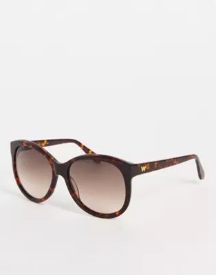 Whistles oversized sunglasses in classic tort | ASOS (Global)