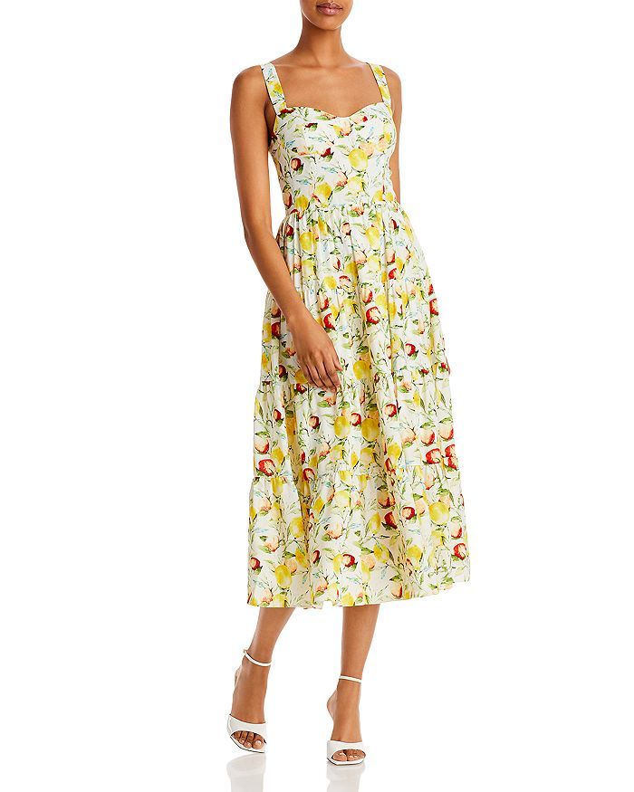 AQUA Fruit Print Sleeveless Midi Dress - 100% Exclusive Women - Bloomingdale's | Bloomingdale's (US)