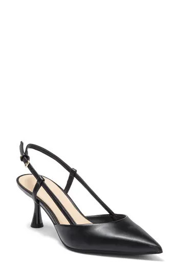 Nine West Rowen Slingback Pump in Black 003 at Nordstrom Rack, Size 9.5 | Nordstrom Rack