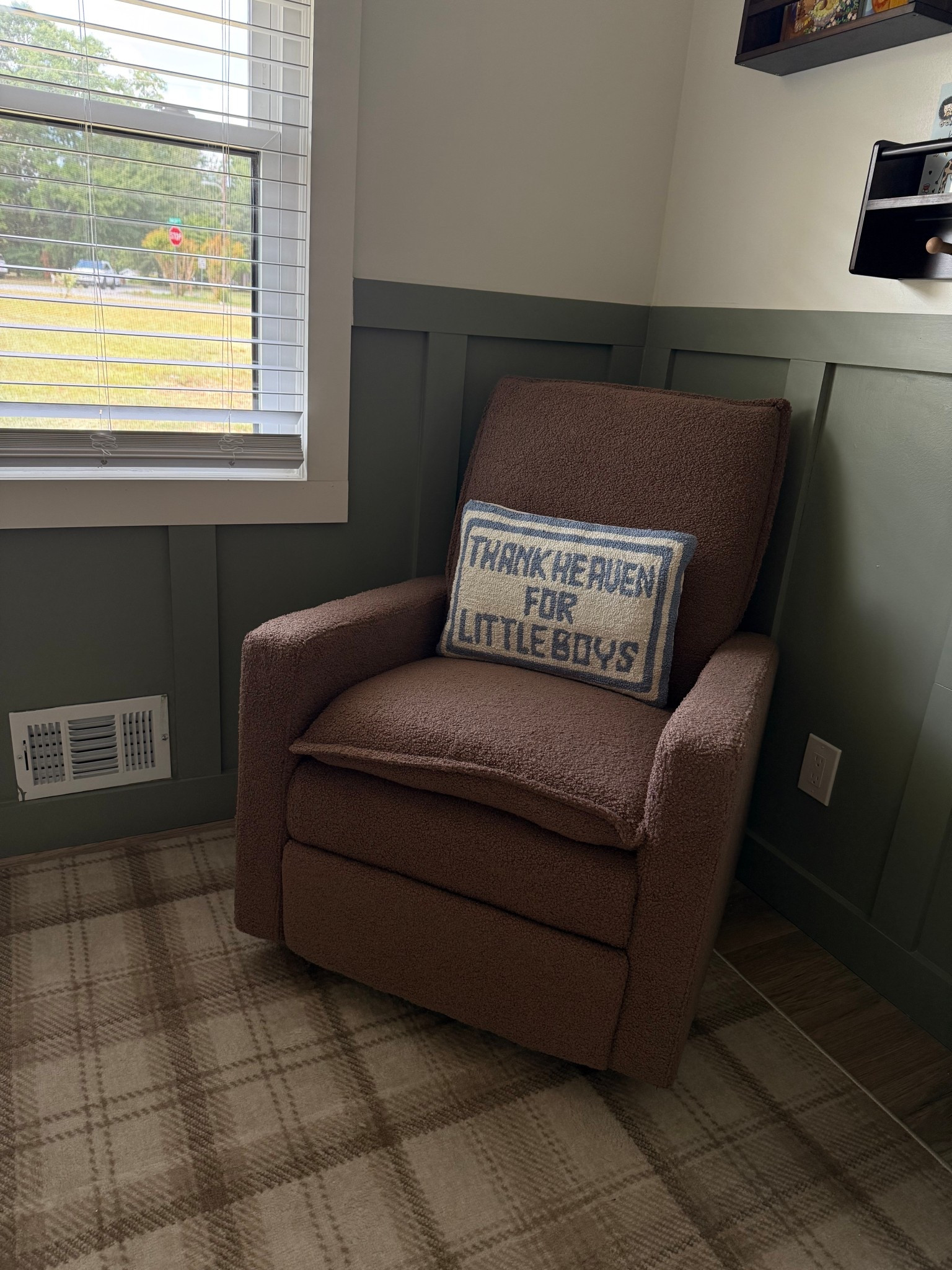 The BEST nursey glider so comfortable and inexpensive from Walmart! 

#LTKHome #LTKKids