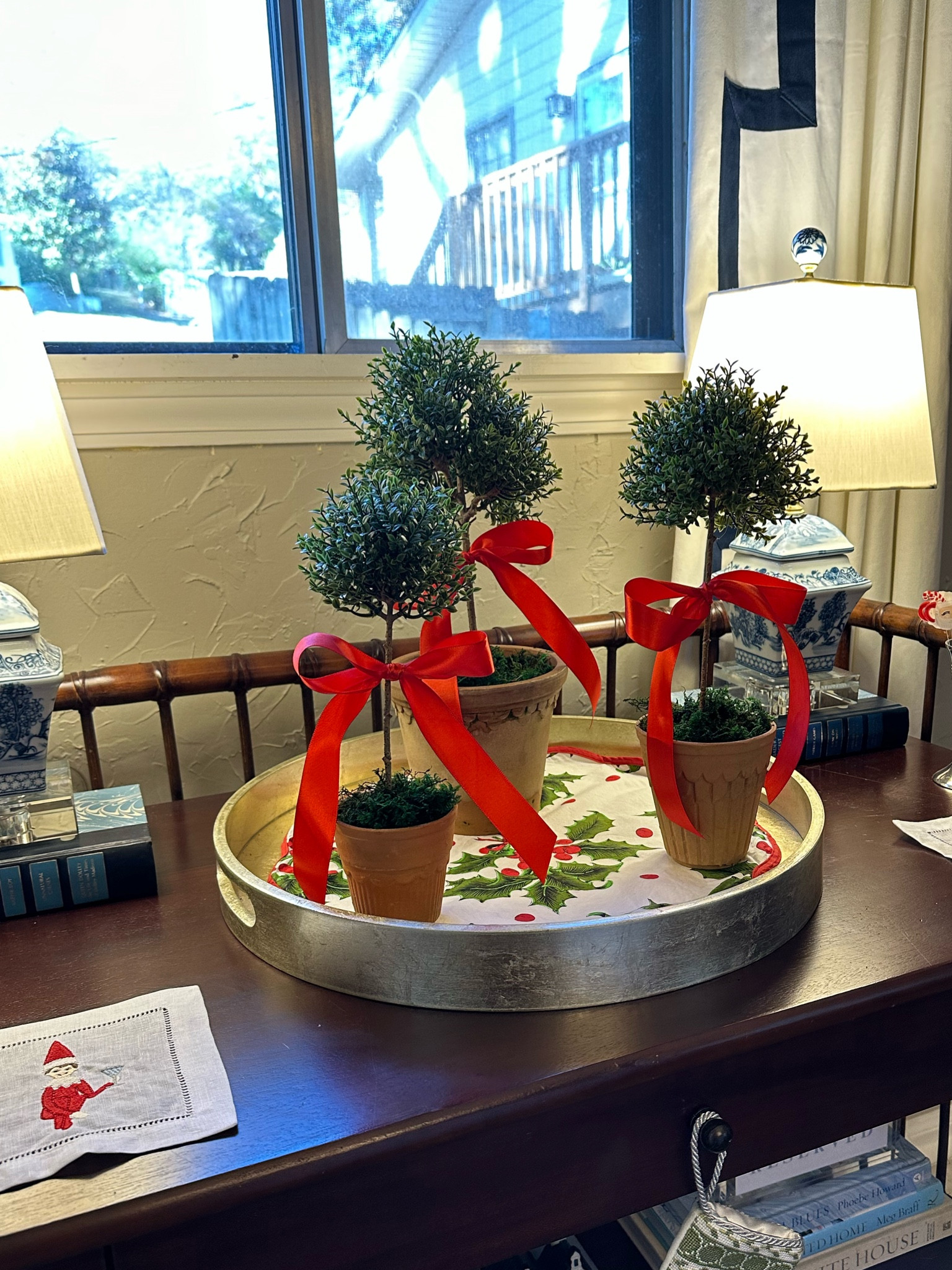 Festive faux topiaries perfect for decorating your home this Christmas season! Or gift them to neighbors, friends, or the hostess of the next holiday party. My pots are from a local garden shop, but I’ve linked some similar ones! 

#LTKFindsUnder50 #LTKHoliday #LTKHome