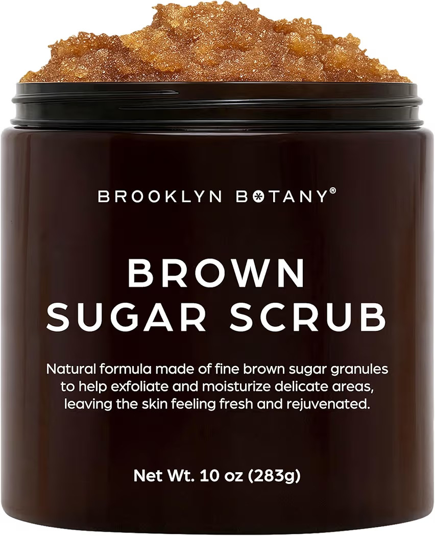 Brooklyn Botany Brown Sugar Body Scrub - Moisturizing and Exfoliating Body, Face, Hand, Foot Scrub - Fights Acne, Fine Lines & Wrinkles, Great Gifts For Women & Men - 10 oz | Amazon (US)