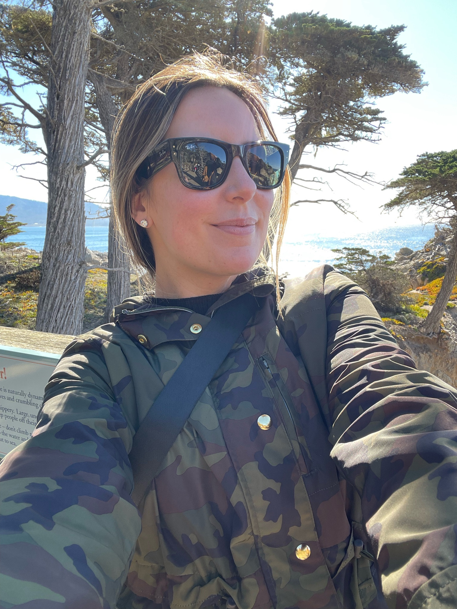 Overlooking the Lone Cypress at Pebble Beach 🏝️  I bought these sunglasses right before my trip and love them so much! A classic look I’ll wear forever. 

#LTKStyleTip #LTKTravel #LTKActive