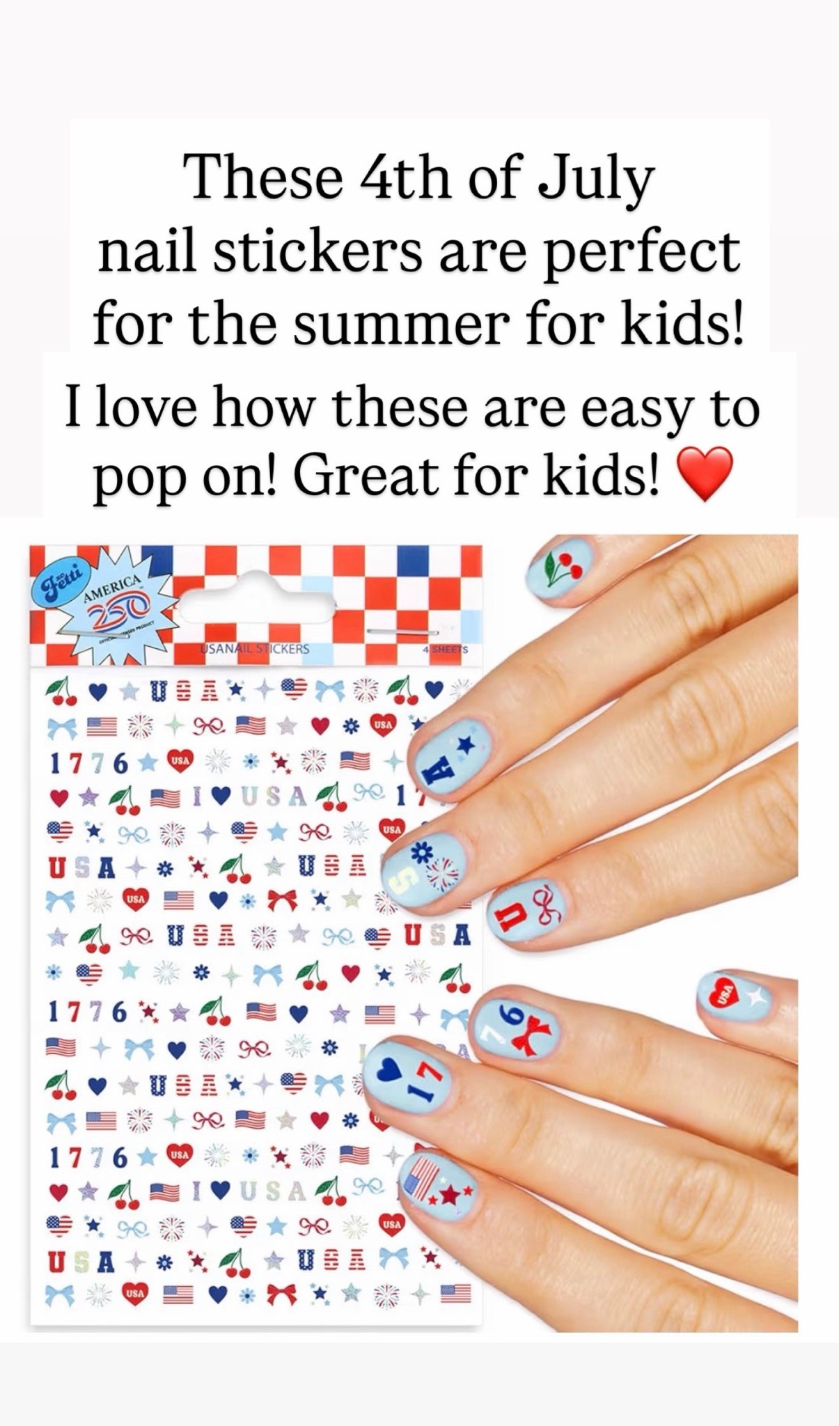 Cutest Fourth of July nail stickers for kids!

#LTKKids #LTKBeauty