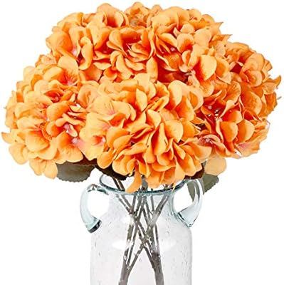 Blooming Paradise Artificial Fake 5Flowers Plants Silk Hydrangea Arrangements Wedding Bouquets De... | Amazon (US)