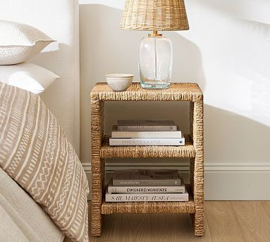 Malibu Woven Mini Nightstand (24") | Pottery Barn (US)