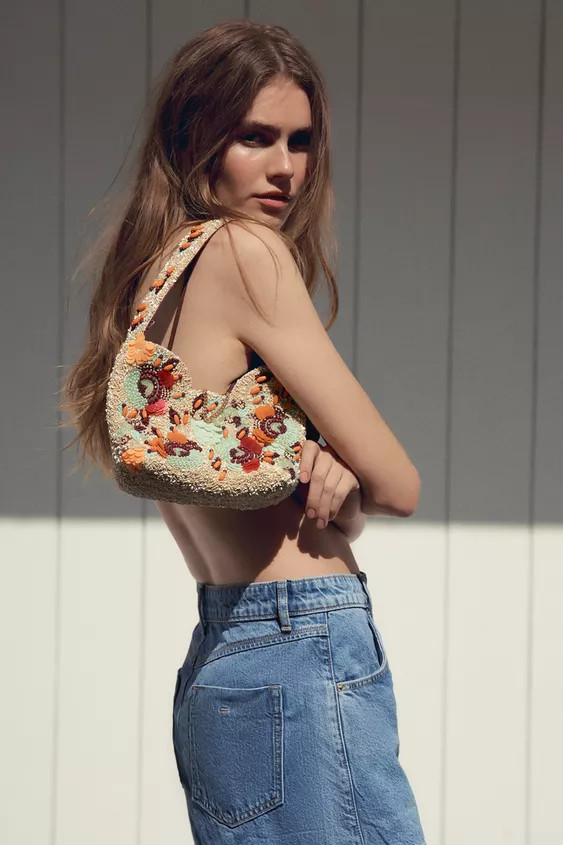 BEADED MINI BUCKET BAG | Zara US