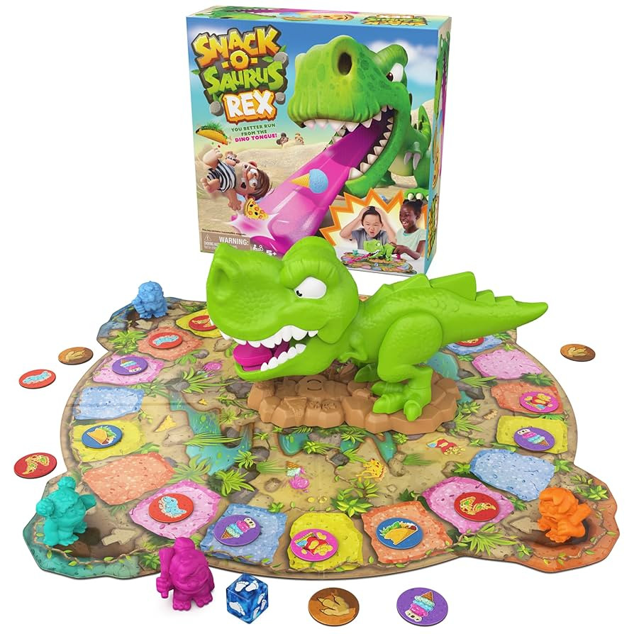 Spin Master Games, Snack-O-Saurus Rex, Interactive Dinosaur Toy for Kids, Board Games for Family ... | Amazon (US)