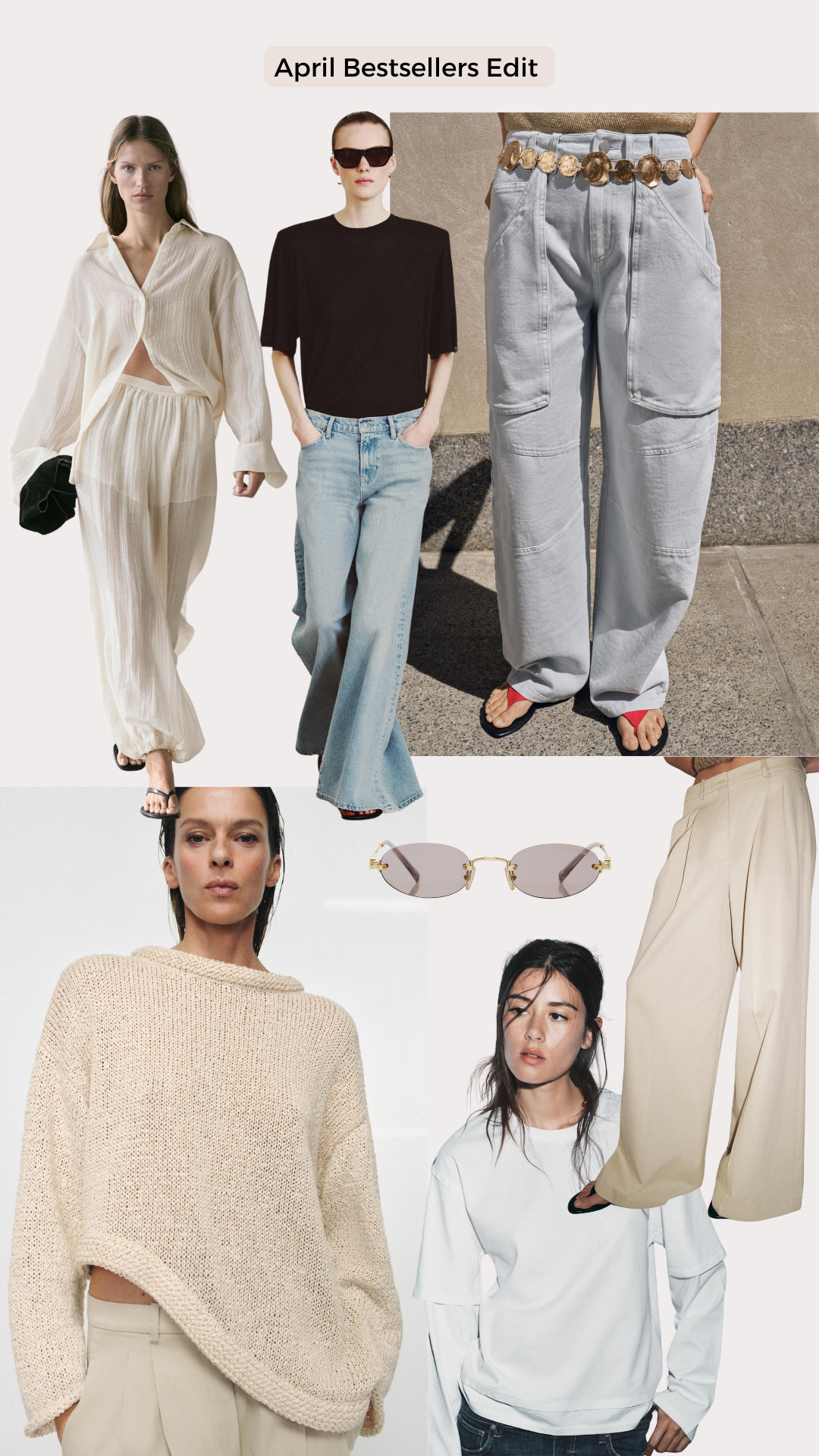 The April Bestsellers Edit

April bestsellers edit, April favourites, spring style, spring outfits, neutral outfits, chic neutrals, everyday chic, elevated basics, wardrobe staples, capsule wardrobe, minimal style, off-duty style, wide leg jeans, relaxed tailoring, linen shirt, cream knit jumper, beige trousers, casual luxe, effortless style, street style, fashion flatlay, outfit ideas, new in, creator style

 

 #LTKspring #LTKsummer #LTKjeans