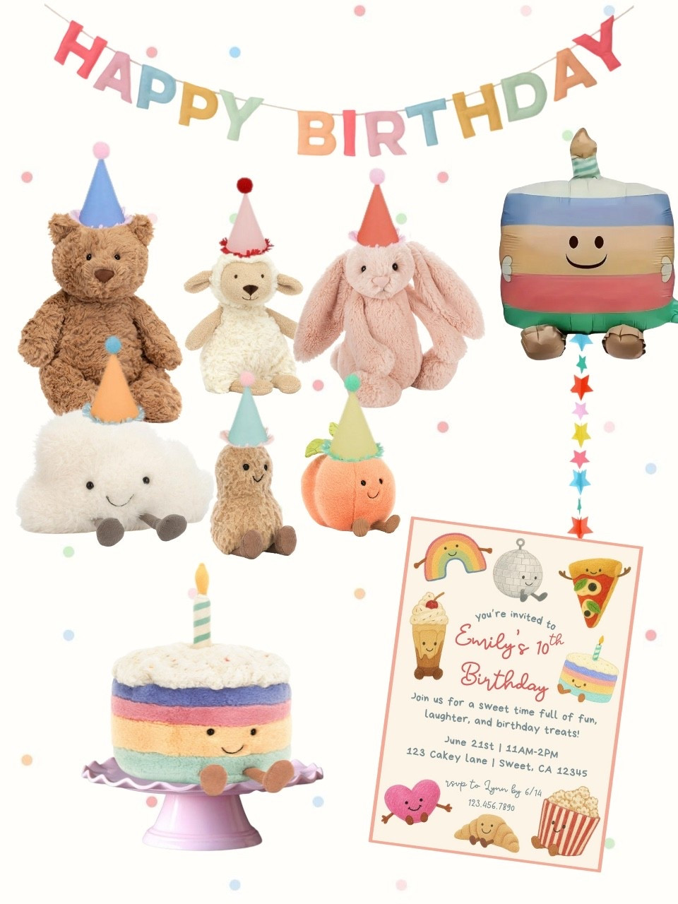 jellycat party inspo! 

#LTKkids #LTKhome #LTKuk