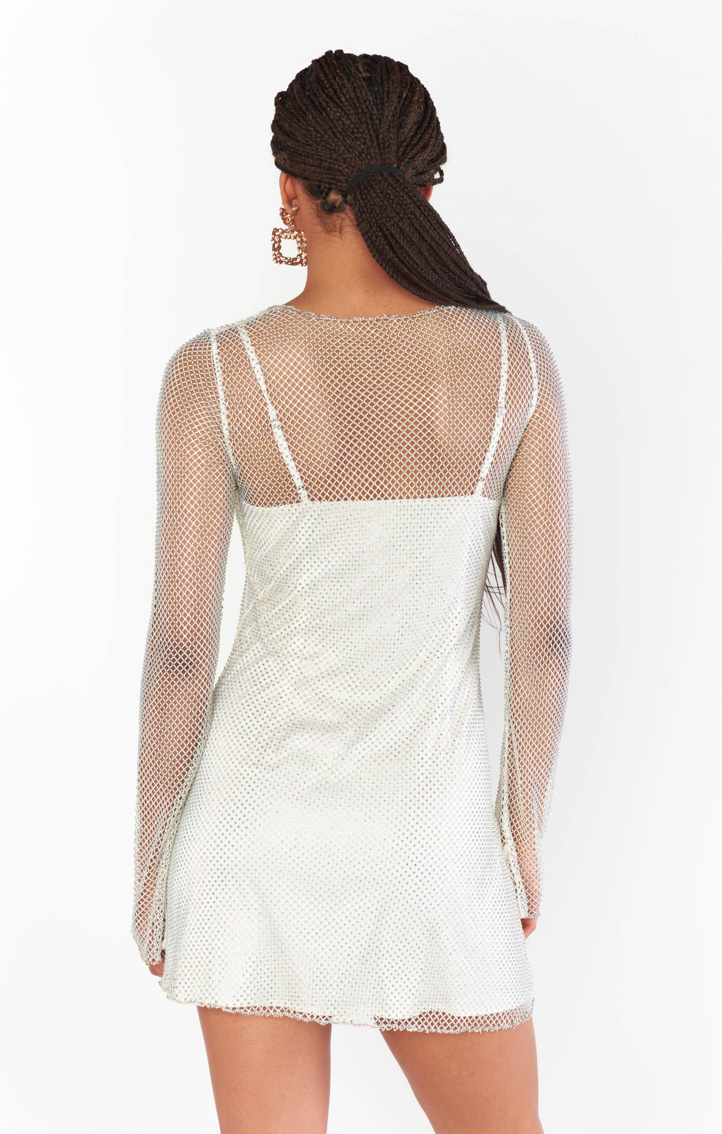 Iconic Mini Dress ~ White Glitz | Show Me Your Mumu