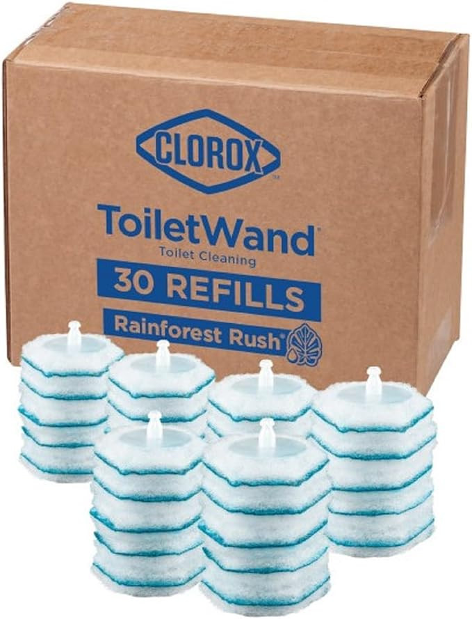 Clorox ToiletWand Disinfecting Refills, Rainforest Rush, 30 Ct (Package May Vary) | Amazon (US)