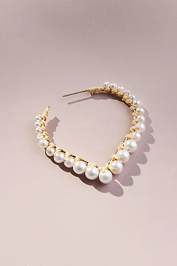 Pearl-Heart Goddess Earrings | Anthropologie (US)
