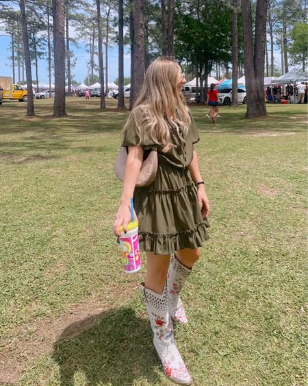 Town festival look for the weekend! 🎡🎪🎟️ Loveeee wearing my boots out! 

#boots #cowboyboots #cowgirlboots #festivallook #springdresses 

#LTKshoecrush #LTKFestival #LTKSeasonal