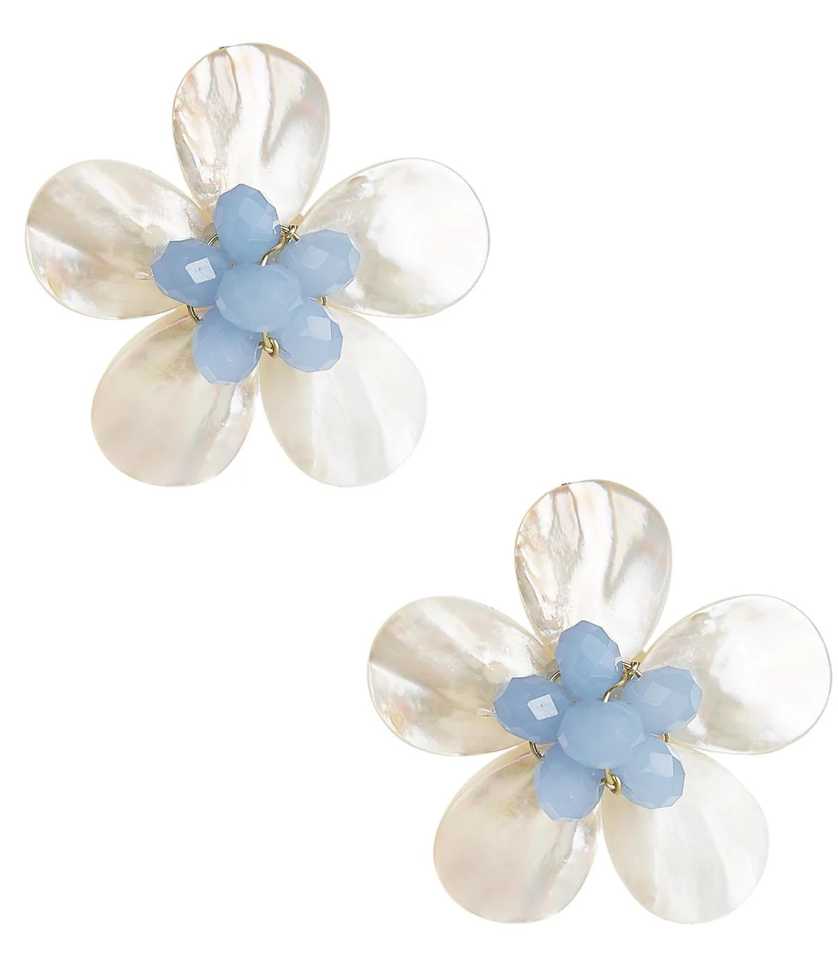Mother of Pearl Flower Earrings | Libby Earrings | Lisi Lerch | Lisi Lerch Inc
