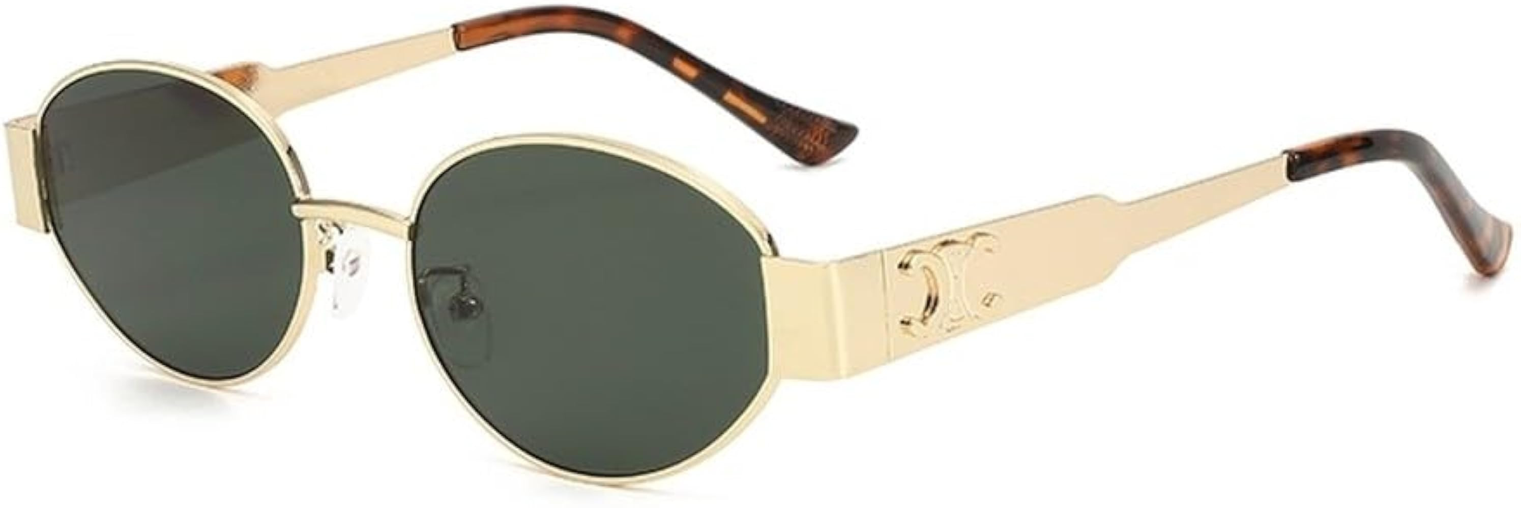 1pc elliptical sunglasses women's street photography sunglasses retro high-end photography sungla... | Amazon (US)