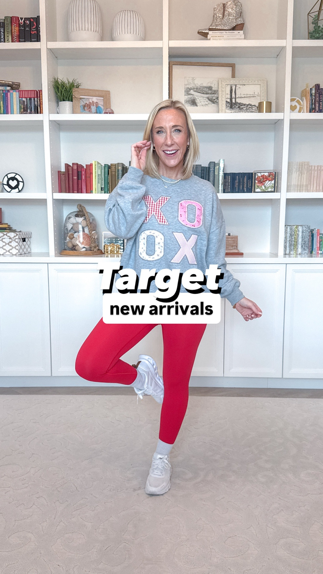 Target - new arrivals
* French Terry Henley Sweatshirt - size small. 3 colors.
* Red Leggings - size small.
1. XOXO Fleece Graphic Sweatshirt - size Small. $25.
* Bella Stretch Relaxed Straight Jeans - Color: Atlantic Blue - Size: 25 - Inseam: 28.
2. Short Sleeve Pointelle Crewneck Sweater - size Small. $25.
3. Modern Gauze Tie-Front Shorts - size Small. $28. 2 colors.
4. Modern Gauze Tie-Top - size Small. $28. 2 colors.
5. Modern Gauze Femme Ruched Maxi Dress - size Small. $35. 2 colors.

#LTKFindsUnder50 #LTKSeasonal #LTKOver40