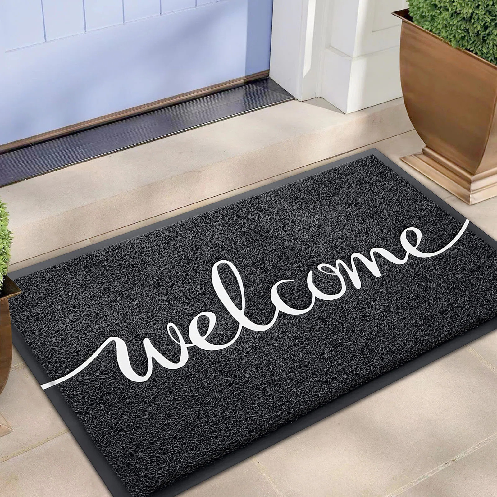 Ebern Designs Non slip Outdoor Doormat Front Door Welcme Mat & Reviews | Wayfair | Wayfair North America