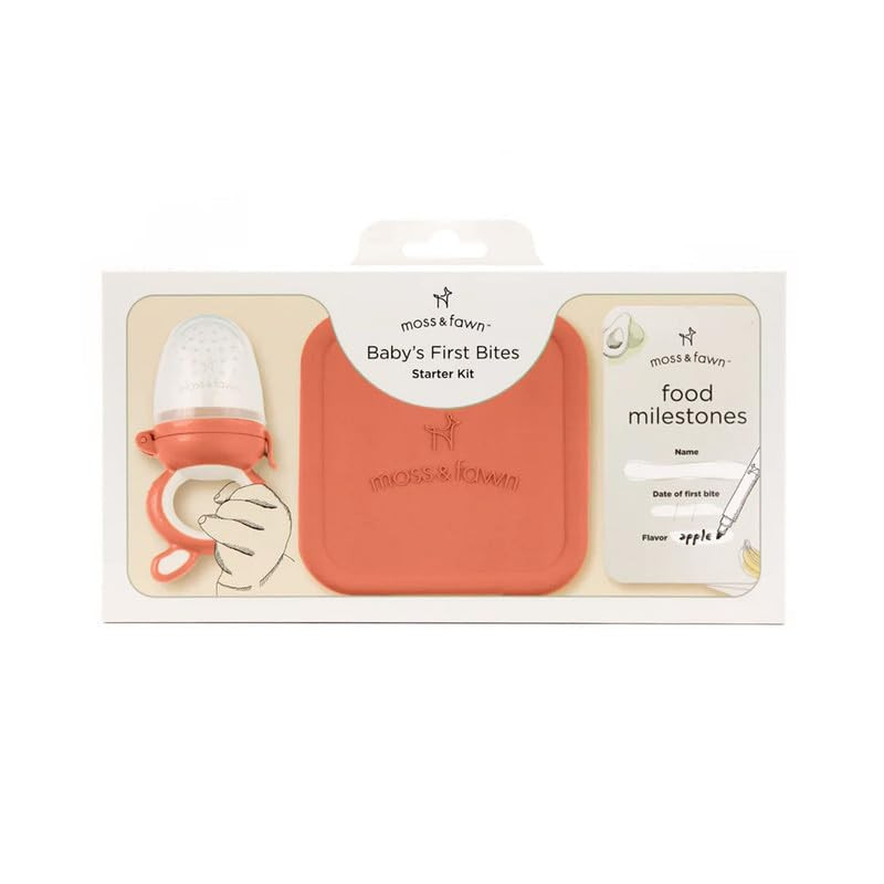 Baby’s First Bites Starter Kit – Ice Cube Tray, Forage Feeder, Freezer Mold & Pacifier Feeder... | Amazon (US)