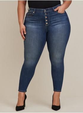 Bombshell Skinny Premium Stretch High-Rise Jean | Torrid (US & Canada)