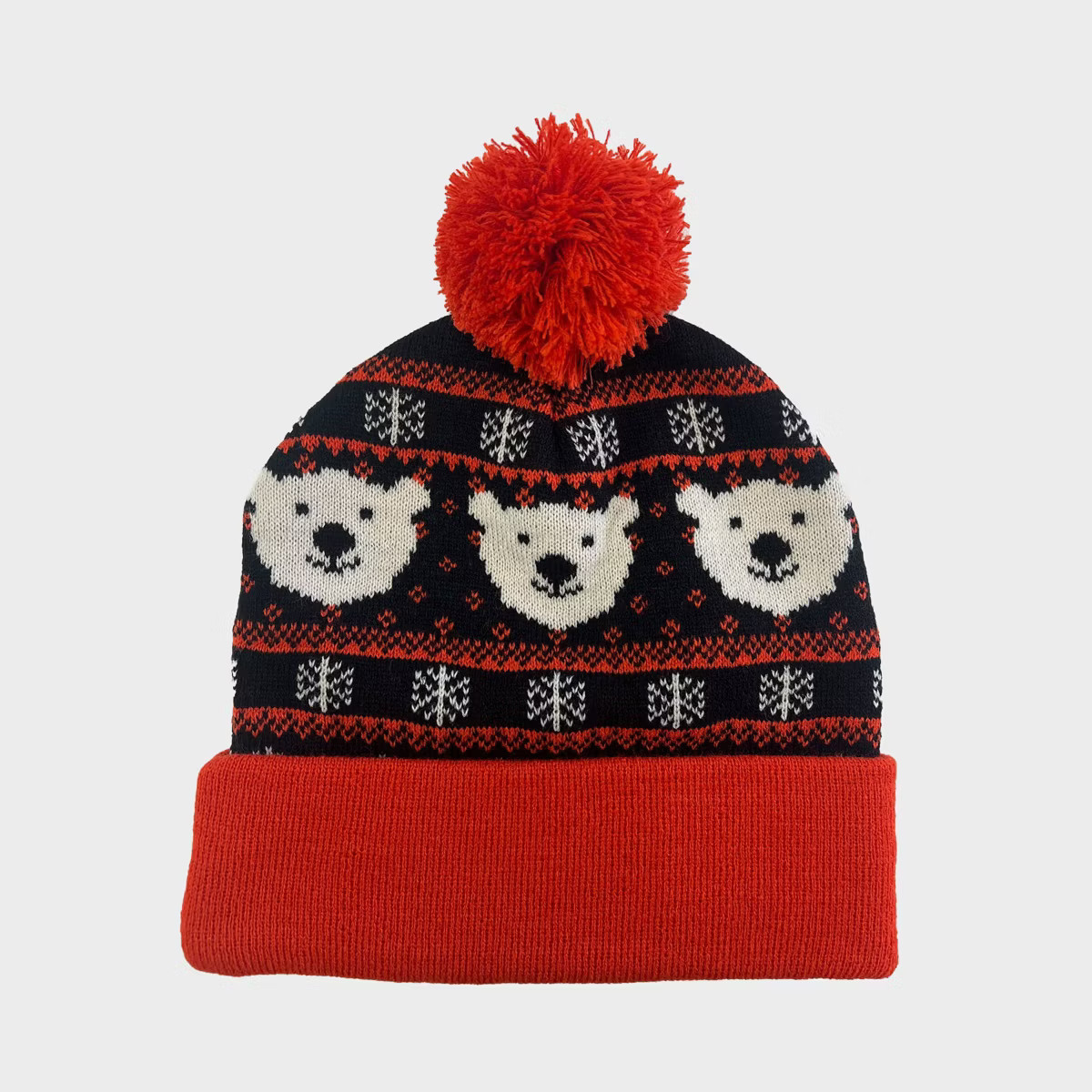 Men's Coca-Cola Pom Beanie - Black/Red | Target