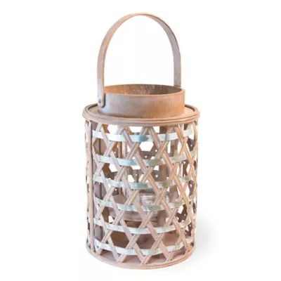 Boston International Woven Bamboo Lantern | Bed Bath & Beyond