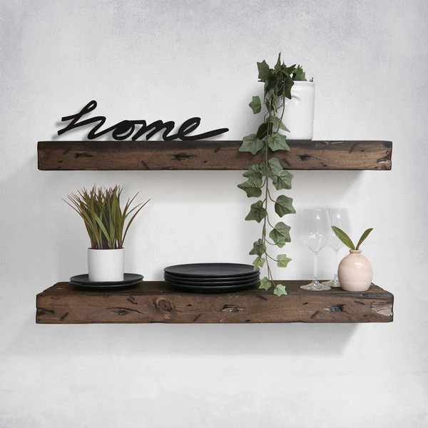 Distressed 3" Thick Floating Shelves | Urbandi