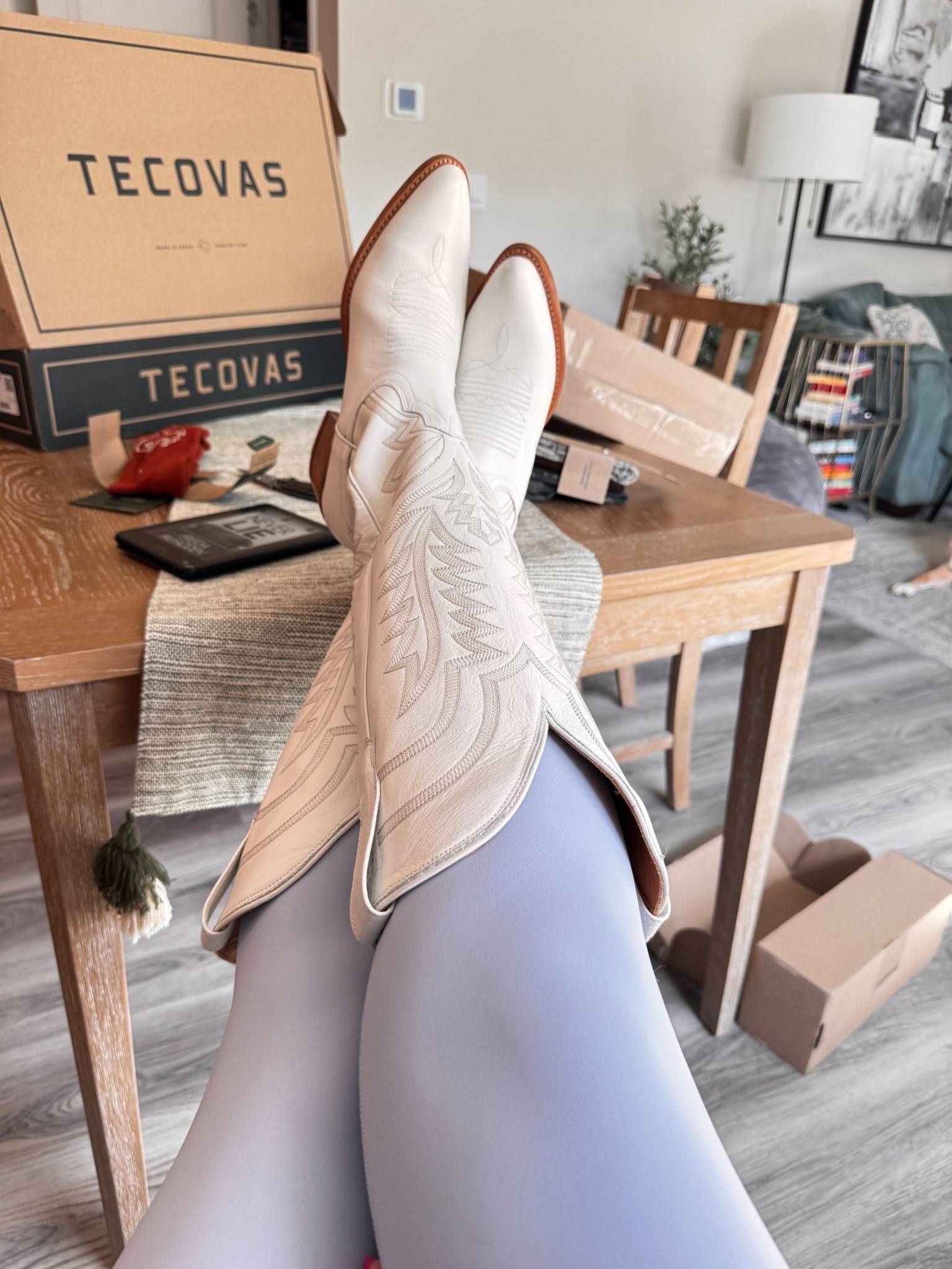 New new. THESE are so comfy and sold as Wide Calf as well.. I don’t even want to take them off. I feel like Tecovas is the perfect happy medium when it comes to price of boots. They are not crazy expensive but reasonable and are actually made well and comfortable. #tecovas 

#LTKGiftGuide #LTKootd #LTKMidsize