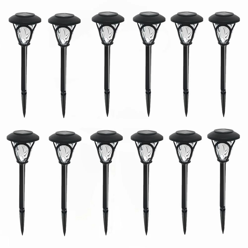 Maraawa 12 Packs Solar Pathway LED Lights 12 Hrs Landscape Waterproof Sun Powered Garden Lighting... | Walmart (US)