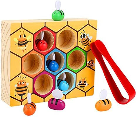 Kunmark Toddler Bee Hive Preschool Wooden Toys,Bee Toy, Toddlers for Baby Early Educational Toddl... | Amazon (US)