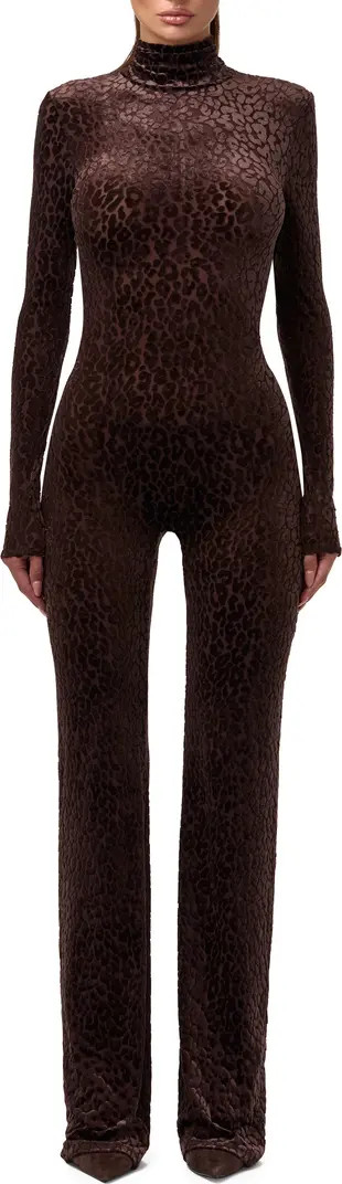 Burnout Long Sleeve Jumpsuit | Nordstrom
