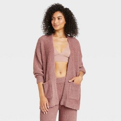 Women's Feather Yarn Lounge Cardigan - Stars Abo… | Target