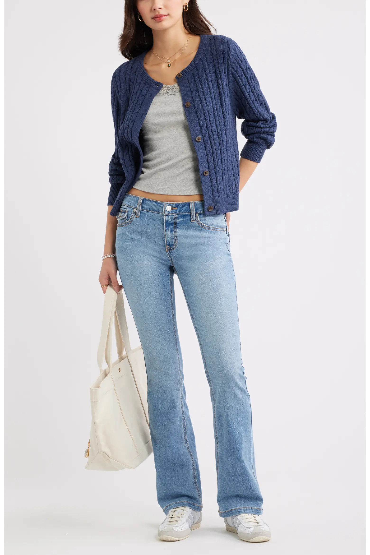 Button Front Cotton Blend Cardigan (Women) | Nordstrom | Nordstrom