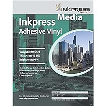 Inkpress Media Adhesive Vinyl 15 Mil | Amazon (US)