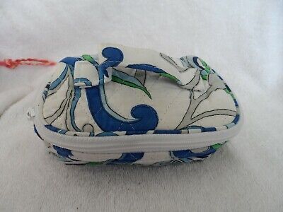 Vera Bradley fold out jewelry case in retired Mediterranean White | eBay US