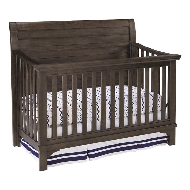 Westwood Design Taylor Farmhouse Wood Convertible Crib in River Rock Brown | Walmart (US)