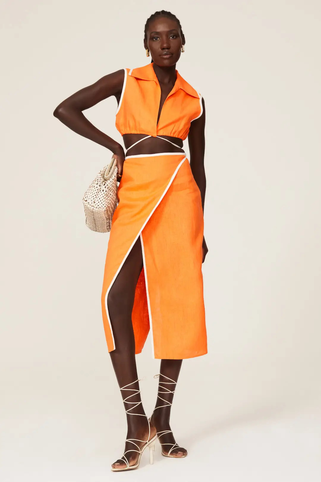 Bound Wrap Midi Skirt | Rent the Runway