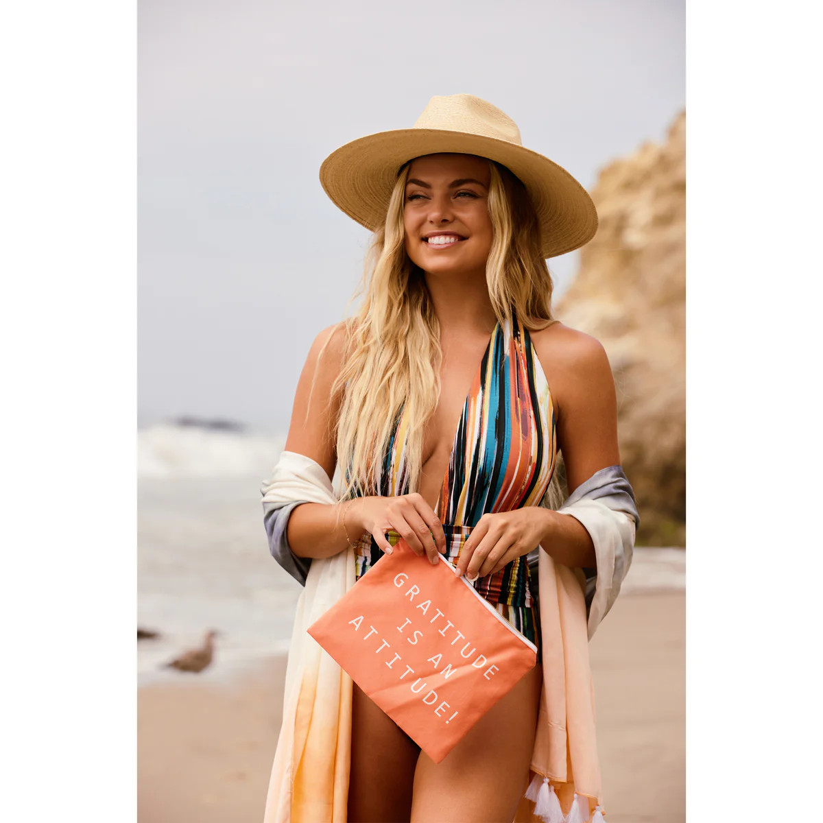 Gratitude is an Attitude Lulu Pouch | Virginia Wolf