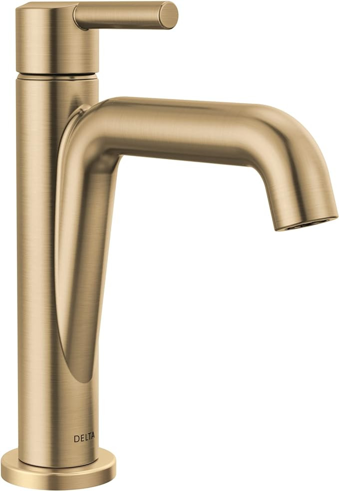 Delta Faucet Nicoli Gold Bathroom Faucet, Single Hole Bathroom Sink Faucet, Single Handle Bathroo... | Amazon (US)