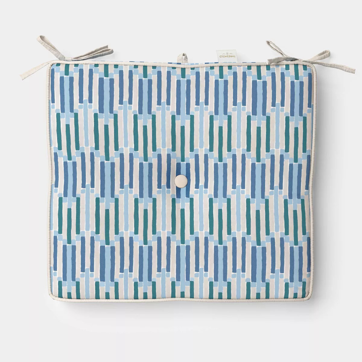 18"x20" Wavy Stripe Seat Cushion Multi Cool - Threshold™ | Target