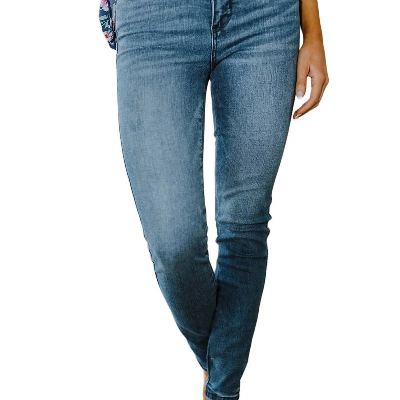 Judy Blue Hi-Waist Skinny Jeans In Blue - Blue - 24 | Verishop