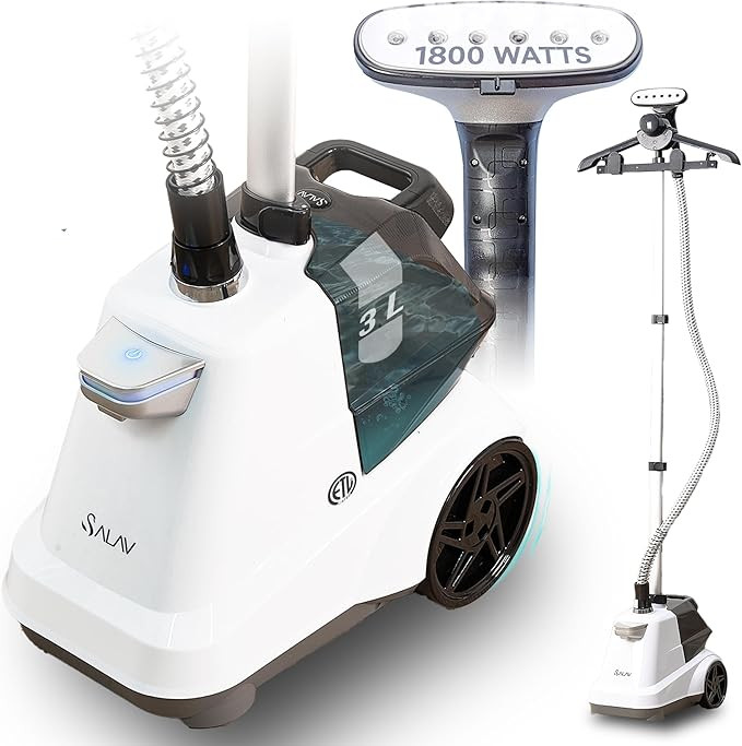 SALAV Heavy Duty Commercial Full-Size Garment Steamer with Foot Pedals and Extra Large 3L (101.5 ... | Amazon (US)