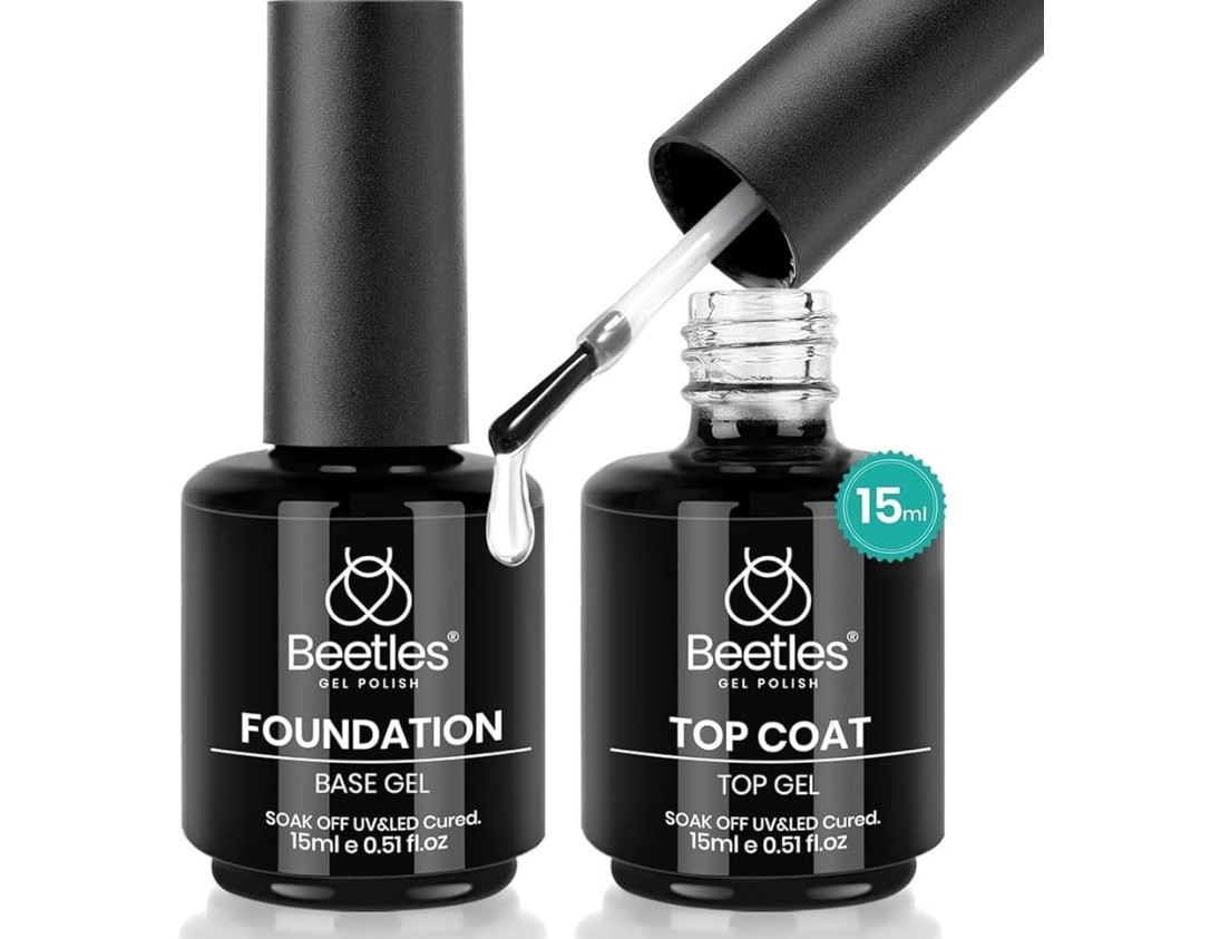 The most affordable top & base coat for gel nails at home! My nails don’t chip & they stay shiny  