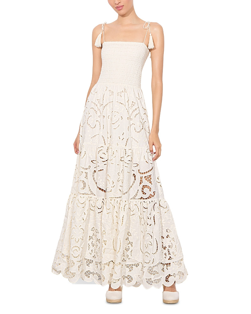 Alice and Olivia Marna Tiered Eyelet Maxi Dress | Bloomingdale's (US)