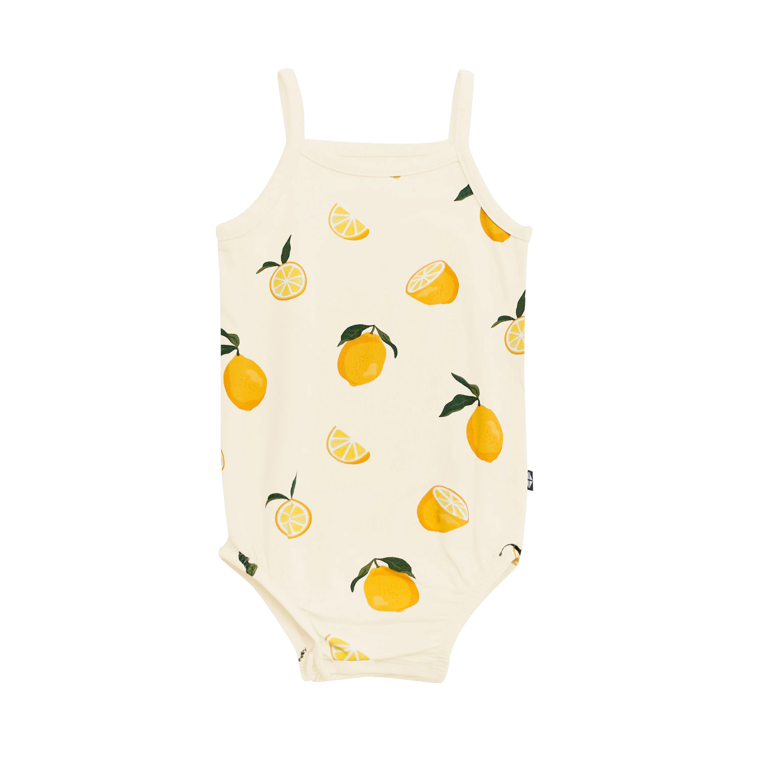Spaghetti Strap Leotard in Lemon | Kyte BABY